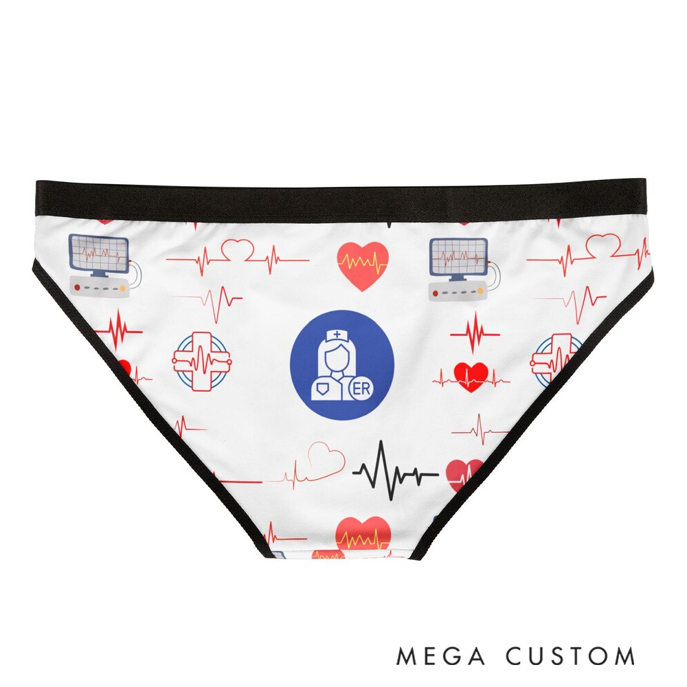 Personalized Women's Nurse Themed Underwear Nurses Make It Better Custom text Design