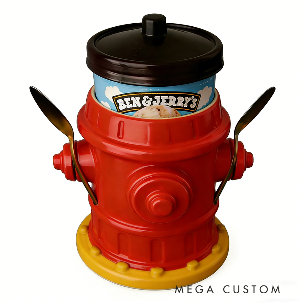 Personalized Fire Hydrant Ice Cream Holder Fun and Functional Design Cup Holder for Car Lovers and Ice Cream Fans