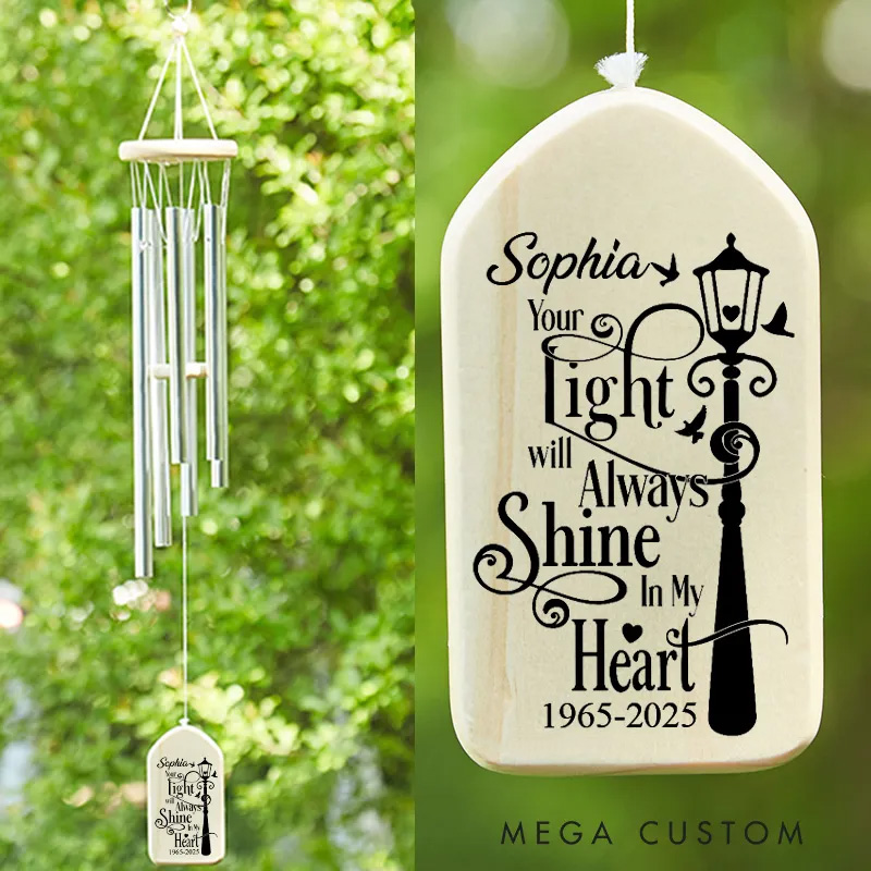 Personalized Wind Chimes Memorial Tribute In Loving Memory Of Wind Chime In Memory Of Loved One Remembrance Wind Chine