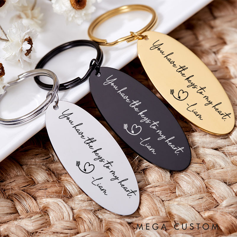 Personalized Housewarming Keychain You Have the Keys to My Heart Keyring New Home Gift Moving House Gift for Homeowner Housewarming Gift