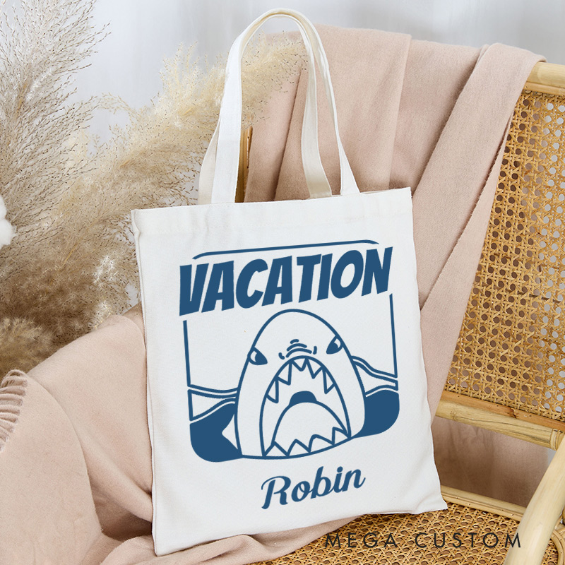 Personalized Vacation Tote Bag Gift for Traveling Lovers Funny Vacation Gift  Beach Vacation Gift