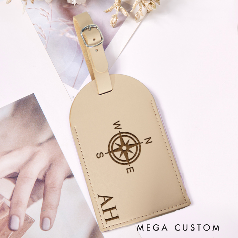 Personalized Leather Luggage Tags for Traveling Lovers Luggage Tag Vacation Gift Trip Gift