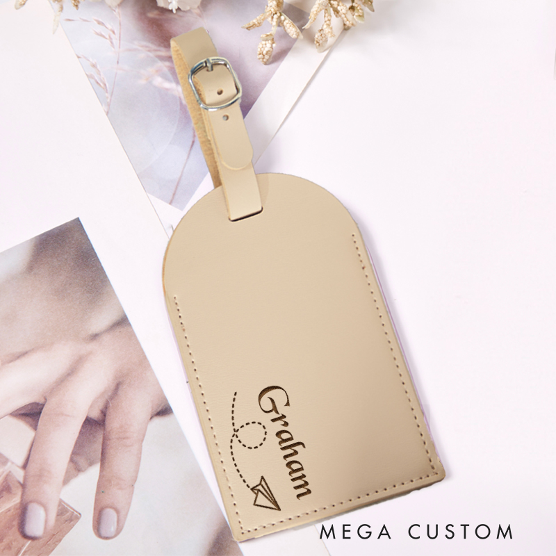 Personalized Vacation Leather Luggage Tags Gift for Traveling Lovers Luggage Tag Vacation Gift Trip Gift