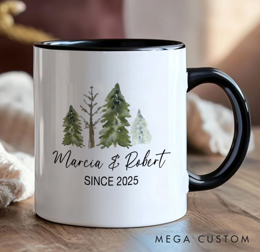 Personalized Funny Couple Camping Mug Mountain Adventurers Camping Hiking Unique Favor Mug Gift for Outdoors Nature Lovers