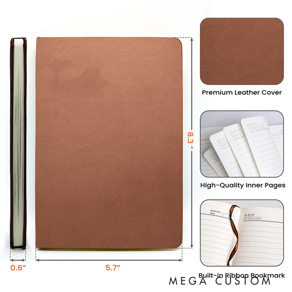 Personalized Leatherette Notebooks Funny and Sarcastic Custom Journals Unique Titles Notebook Gift