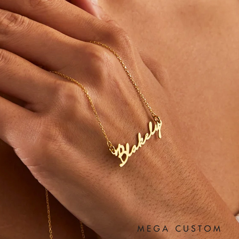 Personalized 14k Gold Name Necklace Name Necklace for Women Gifts for Her