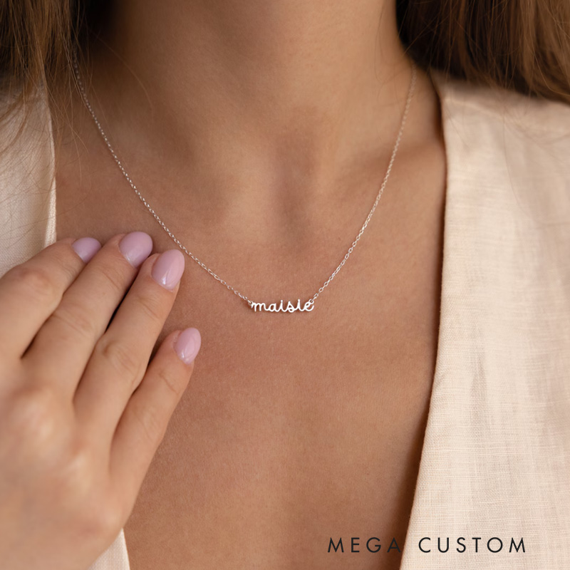 Personalized Name Necklace Stunning Silver Chain Thoughtful Custom Gift