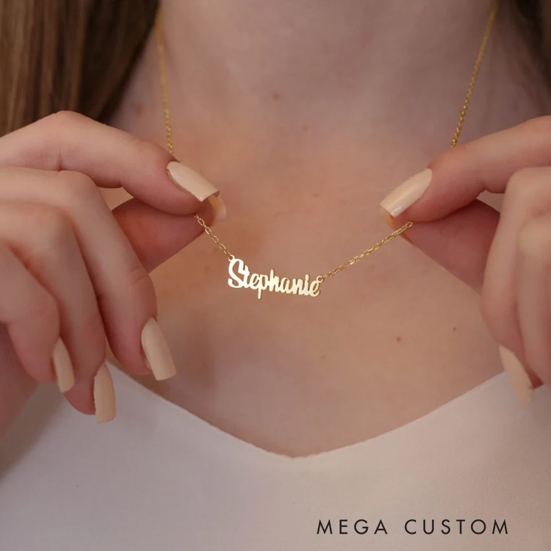 Personalized Name Necklace Dainty Gold Chain Perfect for Everyday Wear and Gifting