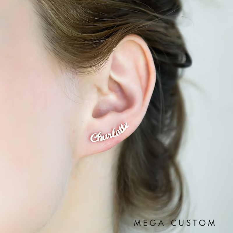Personalized Name Earrings Perfect for Everyday Wear and Gifting