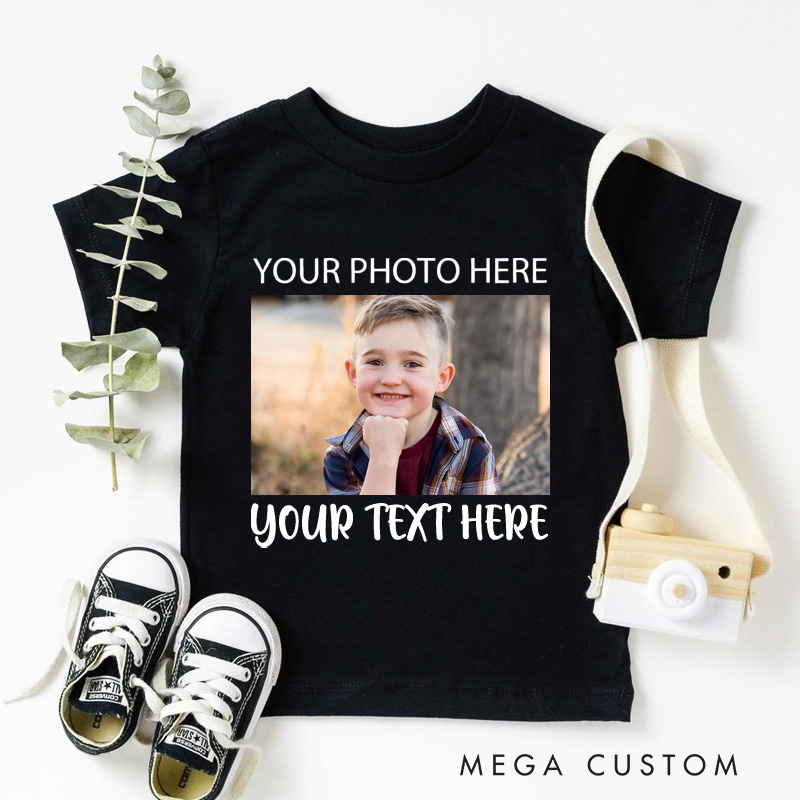 Personalized Kids Photo T-Shirt Funny Gift for Kids