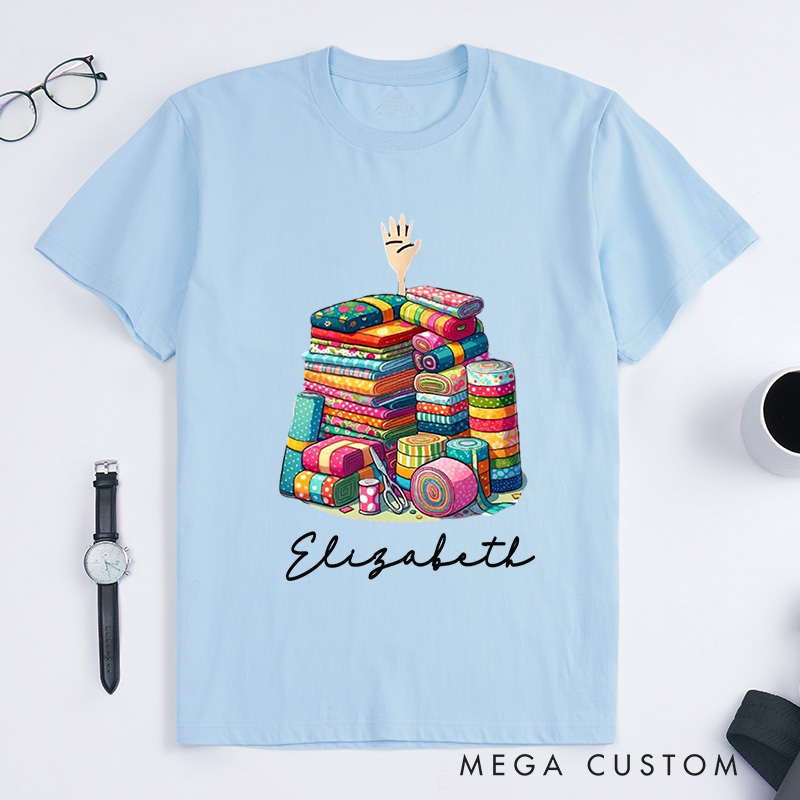 Personalized I'm Ok Classic T-Shirts Sewing Lover Shirt Funny Sewing Shirt Quilting Gift For Quilter Quilting Lovers 