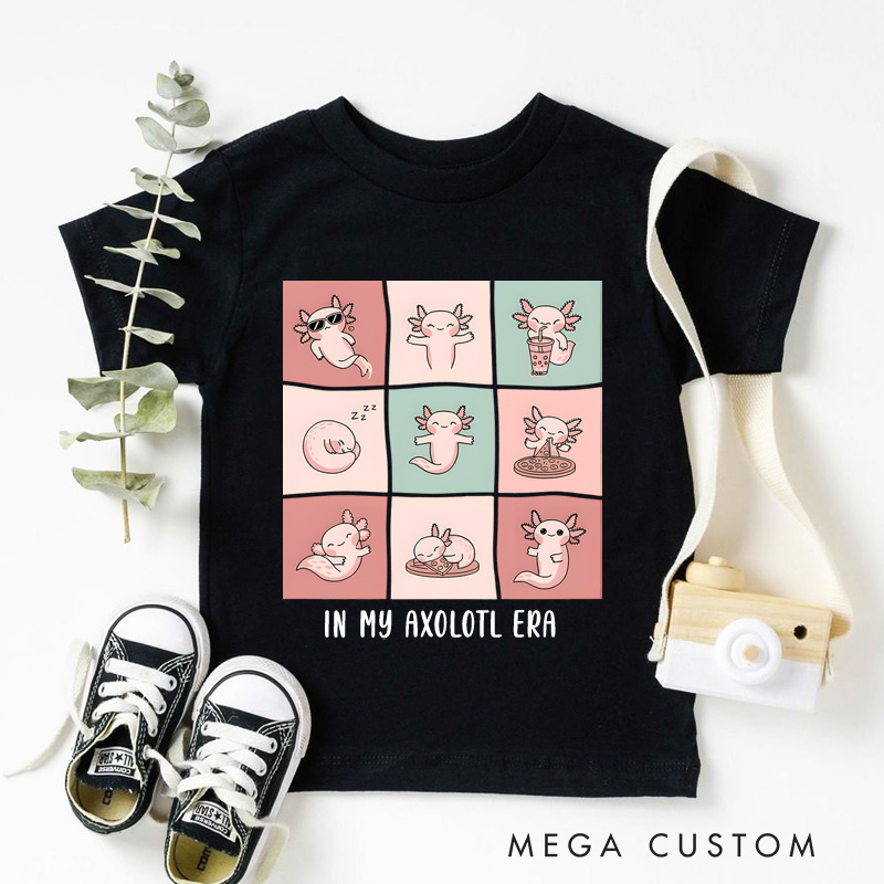 Personalized In My Axolotl Era T-Shirt Cute Axolotl T-Shirt Kawaii Axolotl Lover Gift