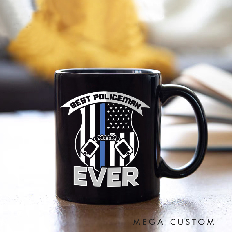 Personalized Best Policeman Ever Mug Thoughtful Gift for Police Officers