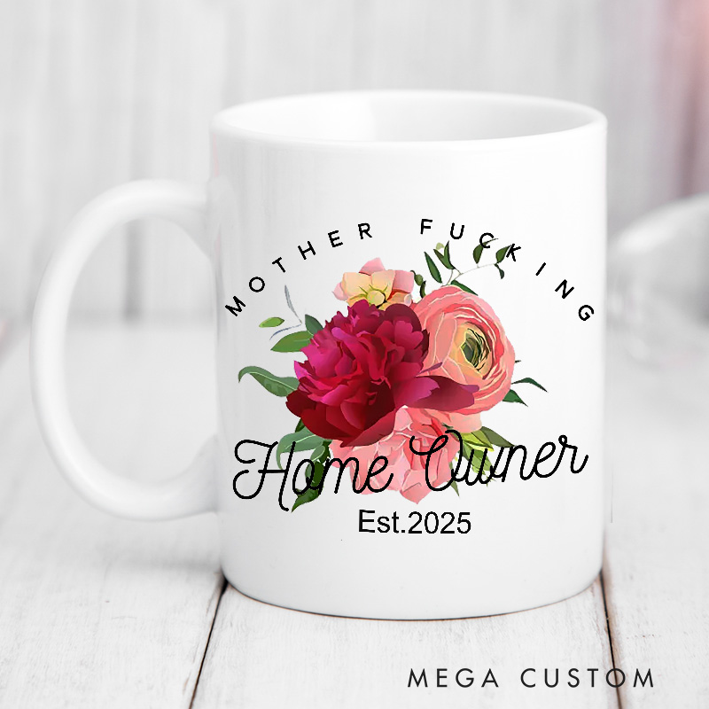 Personalized Homeowner Mug Custom 15oz Coffee Mug Housewarming Gift Home Owner Gift First Time Home Buyer Gift Realtor Closing Gift Home Gift