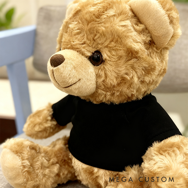 Personalized Monster Truck Brown Bear Plush Toy Custom Shark Design Gift