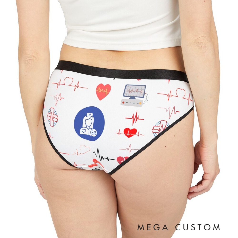 Personalized Women's Nurse Themed Underwear Nurses Make It Better Custom text Design
