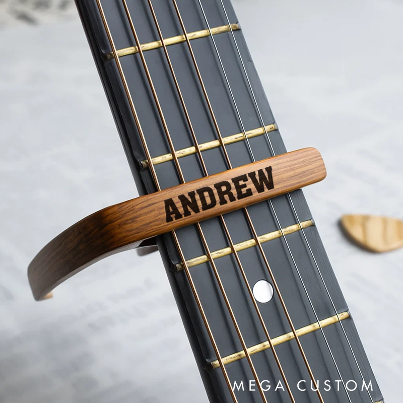 Personalized Guitar Capo and Personalized Guitarist Gift Ideas and Musician Gift Ideas