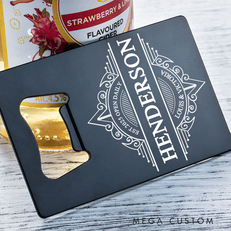 Personalized Bottle Openers Custom Laser Engraved Stainless Steel Credit Card Bottle Opener Wedding Housewarming Gifts New Homes Gifts