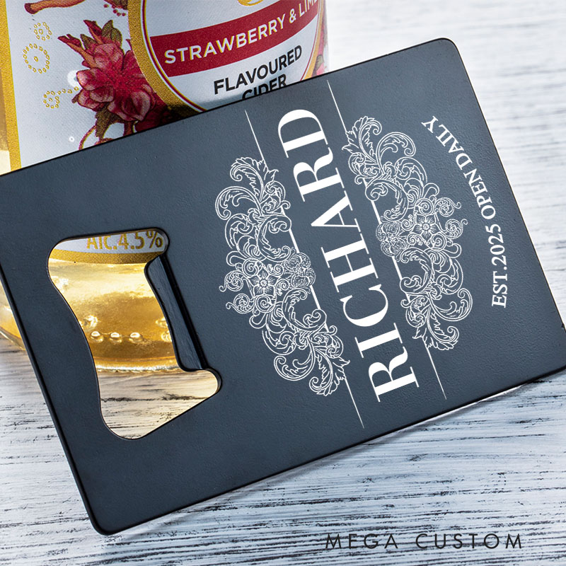 Personalized Stainless Steel Bottle Opener Personalized Gifts for Celebrations Housewarmings and Special Occasions