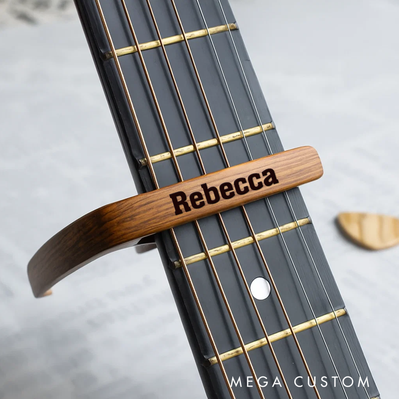 Personalized Guitar Capo Custom Guitarist Gift and Name or Quote or Date Can Be Engraved