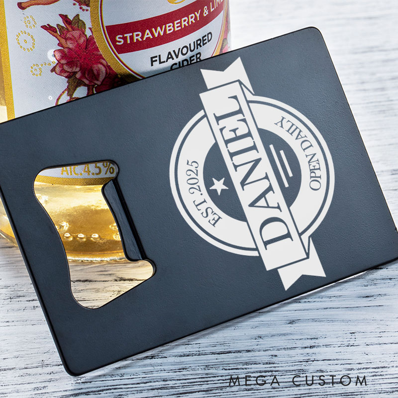 Personalized Credit Card Bottle Opener Customized Bottle Opener Housewarmings Gifts Metal Bottle Opener