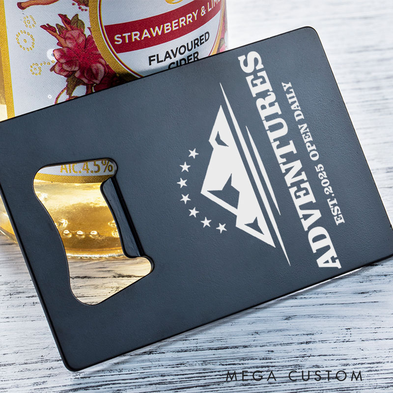 Personalized Bottle Opener Adventure-Themed Bottle Opener Housewarming Gifts and Everyday Use