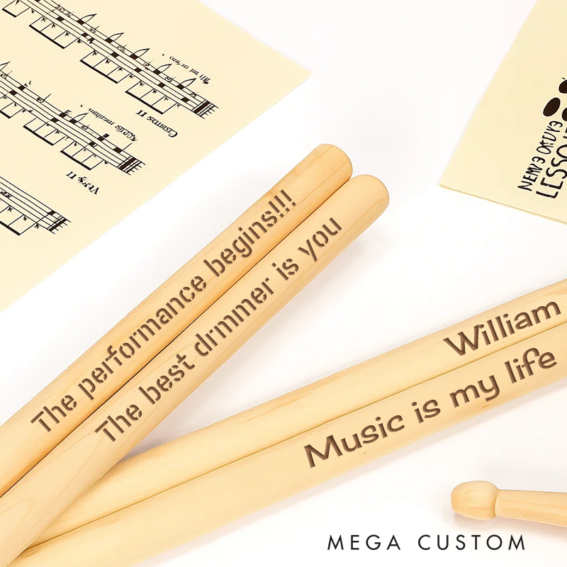 Personalized Custom Drum Sticks and Design a Truly Unique Present