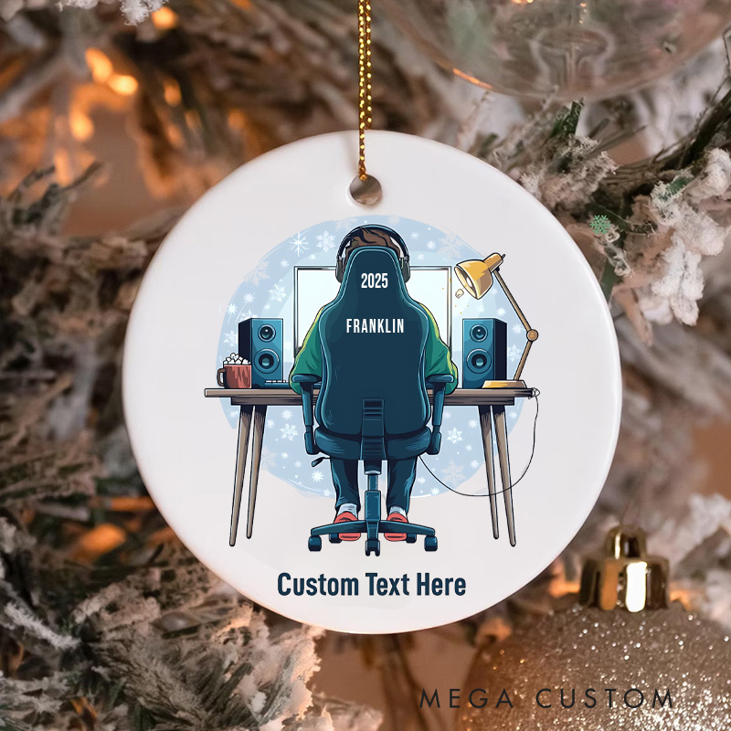 Personalized Gamer Lover Christmas Ornament Programmers Tech Enthusiasts Christmas Ornament Gift for Geek