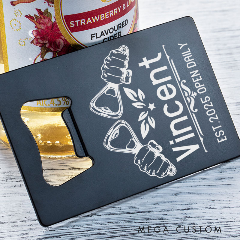 Personalized Stainless Steel Bottle Opener Custom Housewarming Bottle Opener Perfect for New Home Gifts and Celebrations