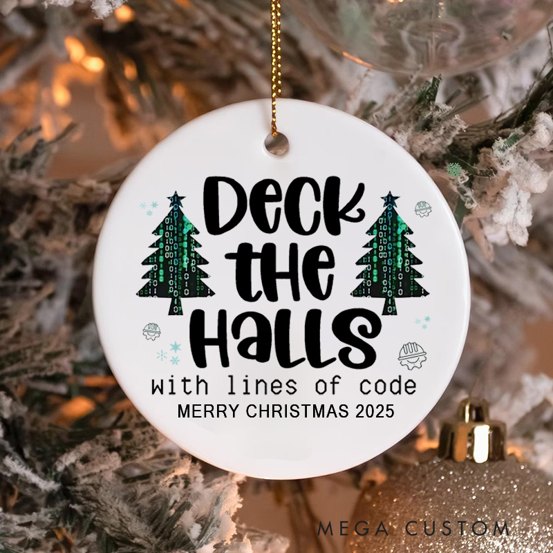 Personalized Programmer Technology Enthusiast Christmas Ornament Gift for Computer Geek Nerd