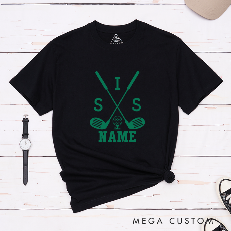 Personalized Golf Shirt with Customizable Name and Relationship Title