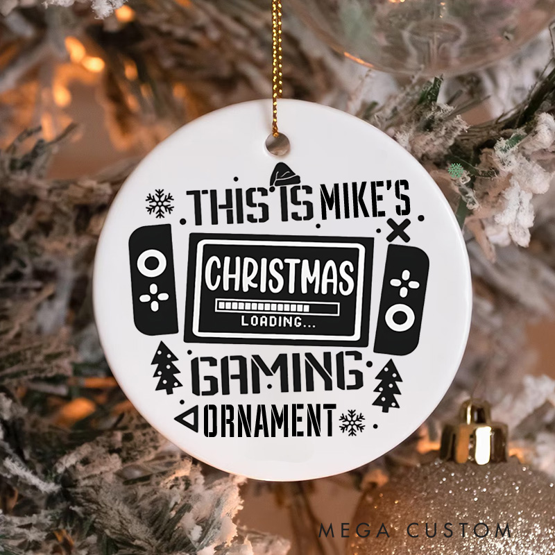 Personalized Gamer Lovers Christmas Ornament Christmas Dress Up Enthusiasts Gift for Geek 