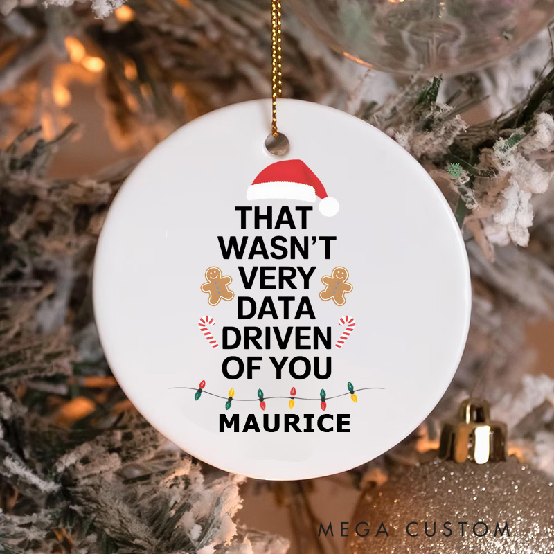 Personalized Data Enthusiasts Christmas Ornament Programmer Computer Christmas Ornament Gift for Geek Nerd
