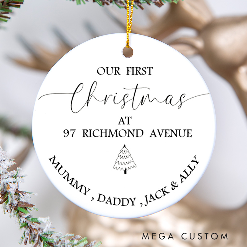 Personalized First Home Ornament New Home Gift Christmas In New Home First Home 2025 Christmas Gift