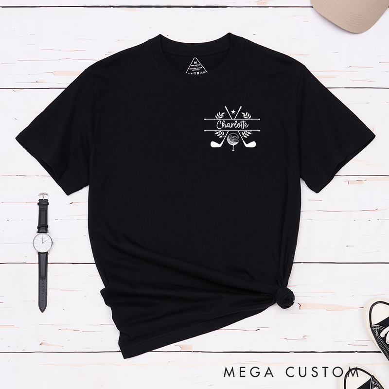 Personalized Golf T-Shirt with Custom Name Perfect Gift for Golf Fans Customizable Golf Apparel
