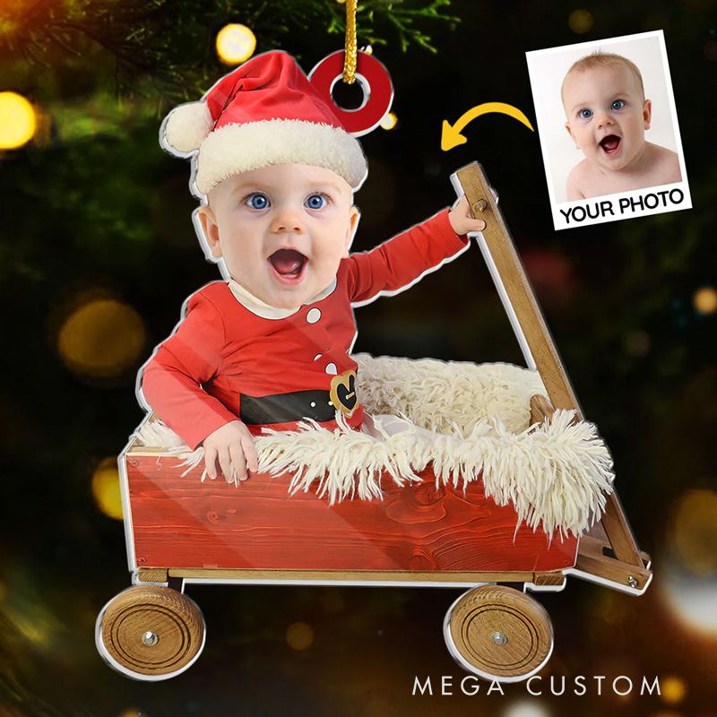 Personalized Photo Be Happy My Baby Christmas Gift for Baby Newborn Baby