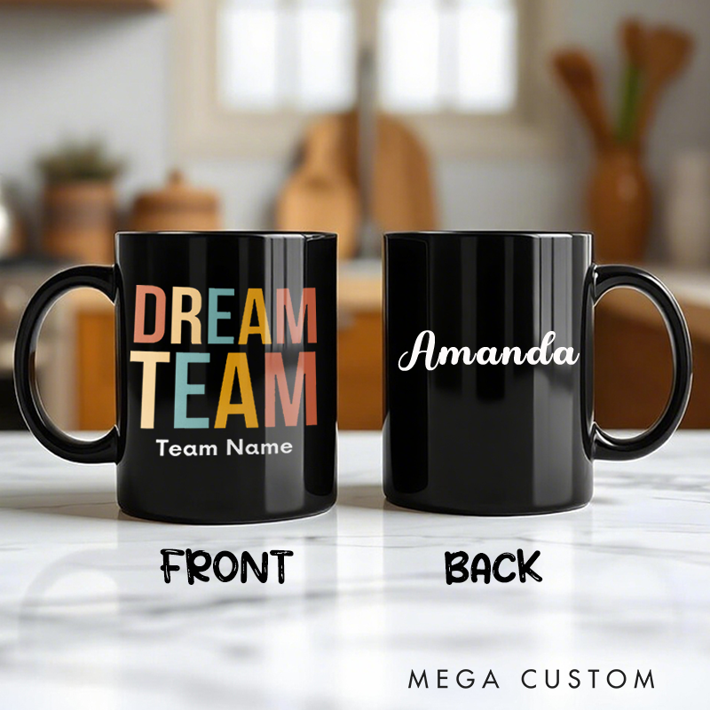 Personalized Office Worker Mug Gift Dream Team Appreciation Gift for Coworkers Mug Appreciation Gift for Coworkers