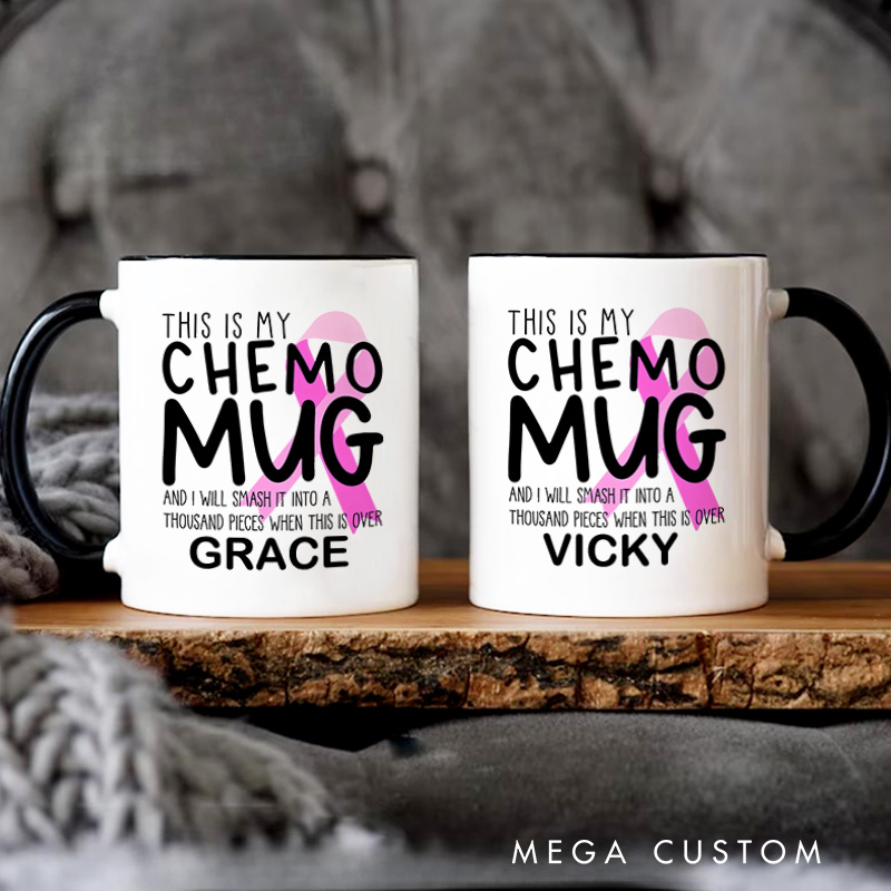 Personalized This Is My Chemo Mug Cancer Encouragement Gift Chemotherapy Gift 