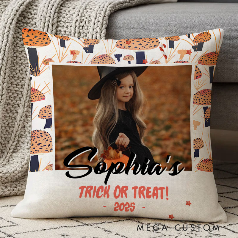 Personalized Kids Photo Keepsake Halloween Pillows for Special Family Moments Halloween Gift