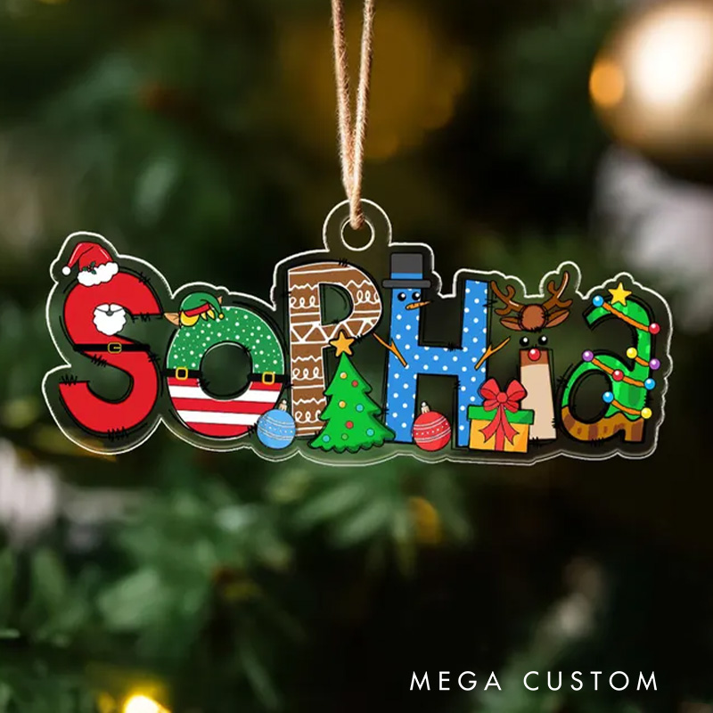 Personalized Name Christmas Ornaments Christmas Gift Boy Girl Gift