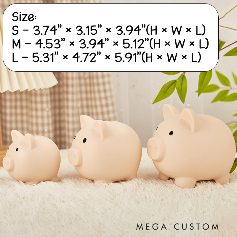 Personalized Large Piggy Bank Piggy Bank for Girls or Boys Piggy Banks Birthday Gifts 