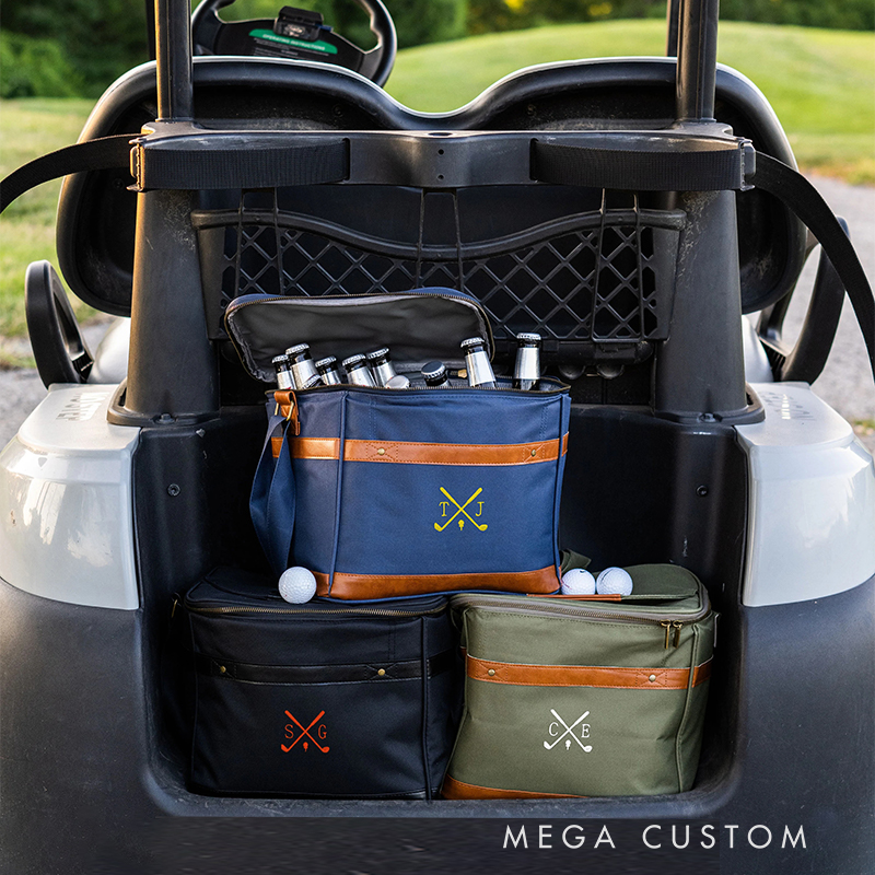 Personalized Golf Cooler Bag with Custom Initials and Stylish Design 