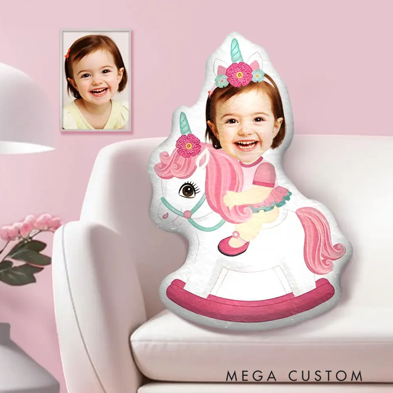 Personalized Ride Pillows Magical Fantasy Journey with Custom Photo and Enchanting Style
