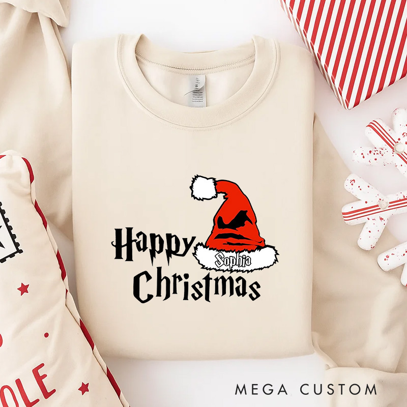 Personalized Happy Christmas Movies Classic Sweatshirt Fantasy Magic Film Crewneck Movie Holiday Shirt