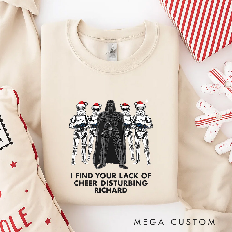 Personalized I Found You Lack of Cheer Christmas Classic Sweatshirt Galaxy War Film Crewneck Movie Holiday Shirt