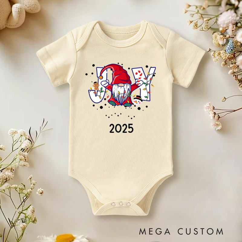 Personalized Santa with Gifts Baby Onesie Perfect for Adding Fun and Charm to Holiday Outfits Baby Onesie
