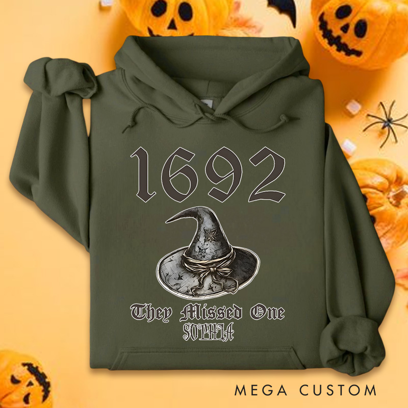 Personalized Salem 1692 Witch Hat They Missed One Nostalgic Halloween Tribute Hoodies