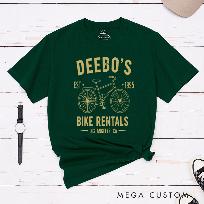 Personalized Retro Bike Rentals Classic T-Shirt with Timeless Design Bike Lovers for Outdoor Adventures Riding Cycling Biking Enthusiasts