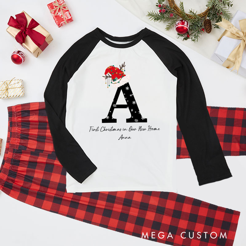 Personalized Family Christmas Pajamas Custom Christmas Pajamas Top and Bottoms Included Family Matching Pajamas