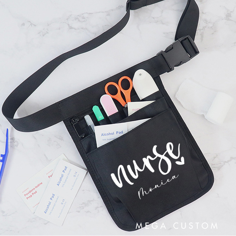 Personalized Nurse Tool Belt Nurse Waist Bag Nurse Fanny Pack Organizer Belt Nurse Hip Pack Nurse Assistant Gift 